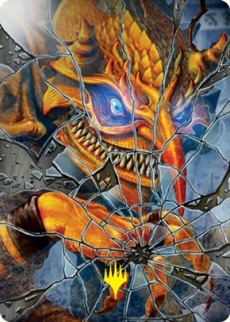 Reflection of Kiki-Jiki Art Card (Gold-Stamped Signature) [Kamigawa: Neon Dynasty Art Series] | Local Legends