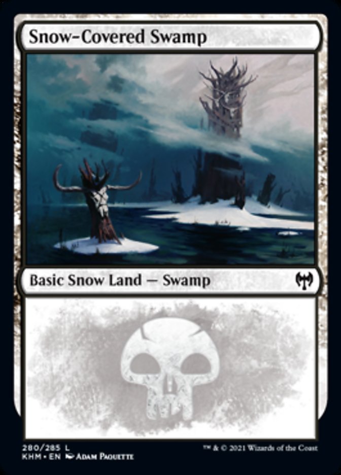 Snow-Covered Swamp (280) [Kaldheim] | Golgari Games