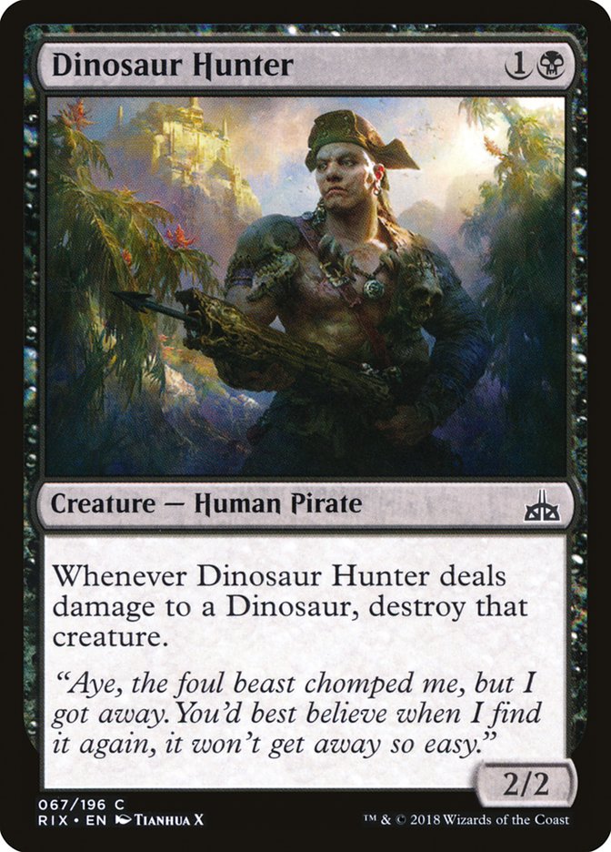 Dinosaur Hunter [Rivals of Ixalan] | Golgari Games