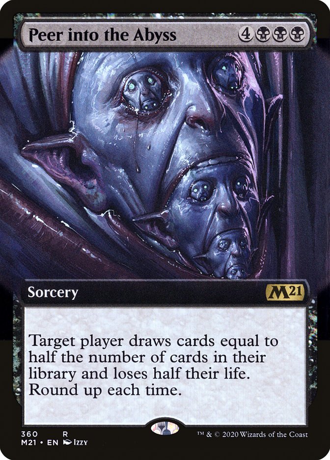 Peer into the Abyss (Extended Art) [Core Set 2021] | Local Legends