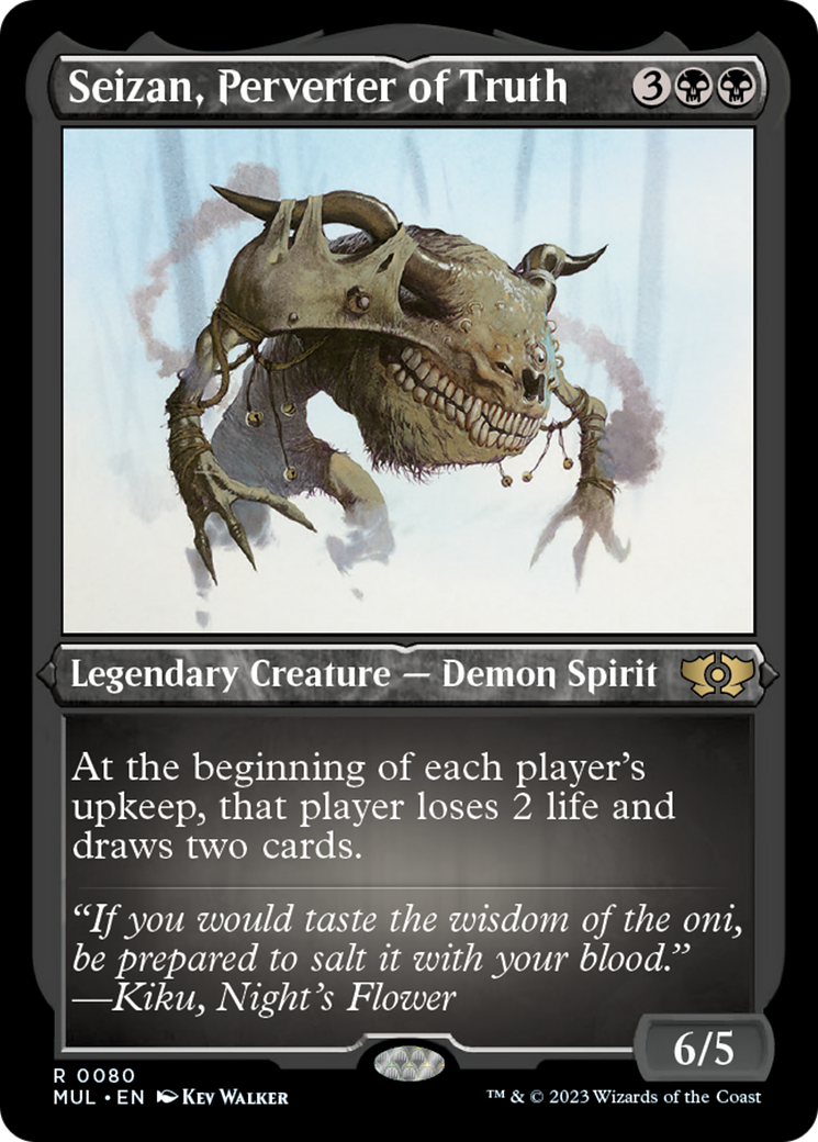 Seizan, Perverter of Truth (Foil Etched) [Multiverse Legends] | Golgari Games