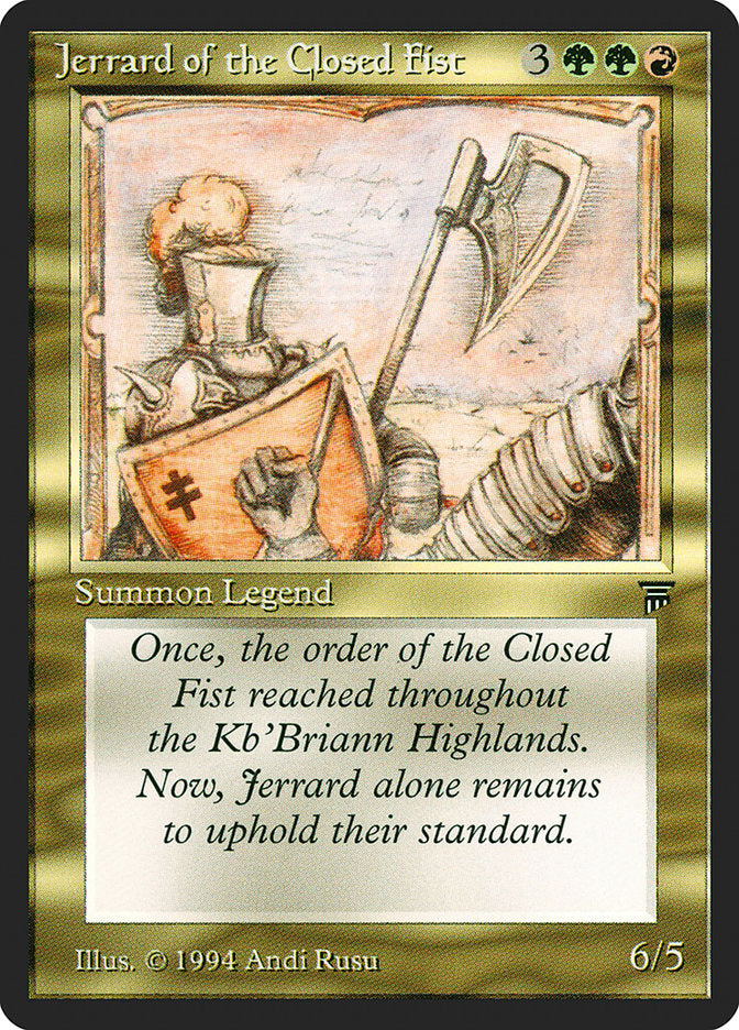 Jerrard of the Closed Fist [Legends] | Local Legends