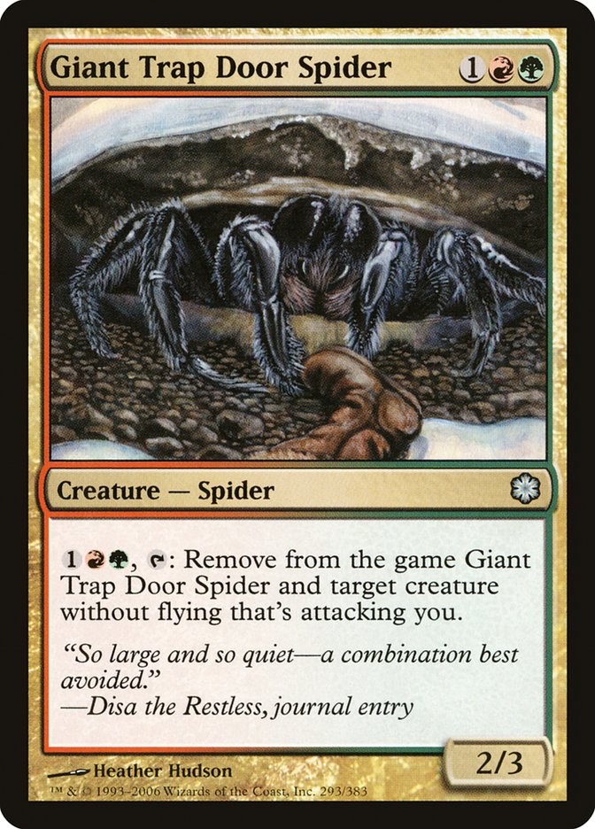 Giant Trap Door Spider [Coldsnap Theme Decks] | Golgari Games