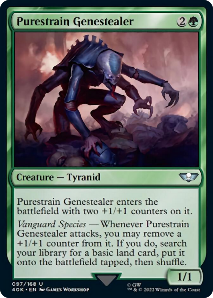 Purestrain Genestealer (Surge Foil) [Universes Beyond: Warhammer 40,000] | Local Legends