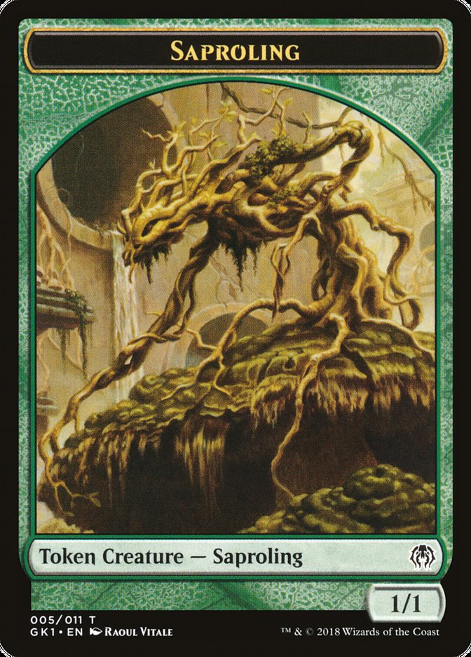 Saproling // Insect Double-sided Token [Guilds of Ravnica Guild Kit Tokens] | Golgari Games