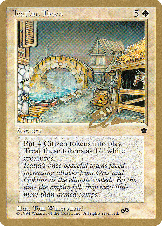 Icatian Town (Eric Tam) (SB) [Pro Tour Collector Set] | Local Legends