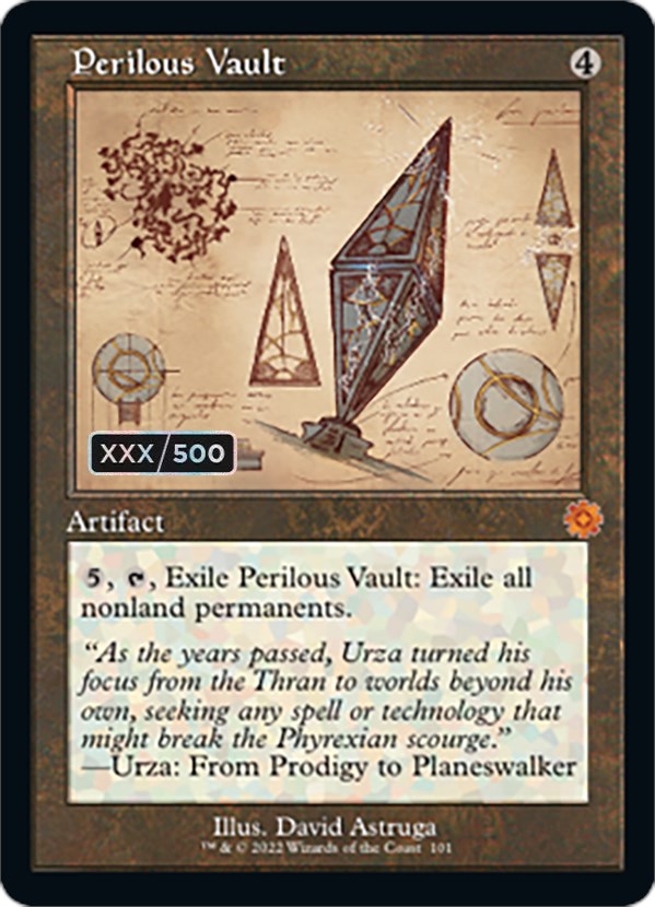 Perilous Vault (Retro Schematic) (Serial Numbered) [The Brothers' War Retro Artifacts] | Local Legends