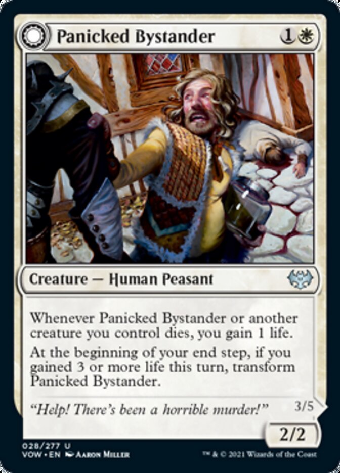 Panicked Bystander // Cackling Culprit [Innistrad: Crimson Vow] | Golgari Games