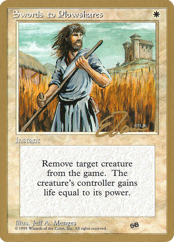 Swords to Plowshares (Eric Tam) (SB) [Pro Tour Collector Set] | Local Legends
