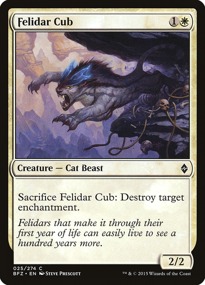 Felidar Cub [Battle for Zendikar] | Golgari Games