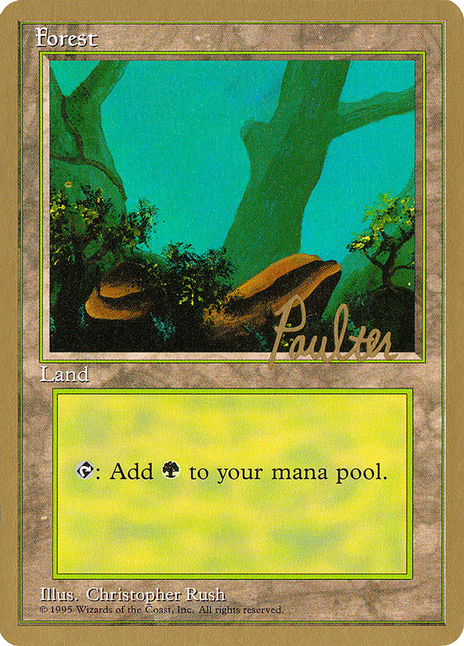 Forest (pp378) (Preston Poulter) [Pro Tour Collector Set] | Local Legends