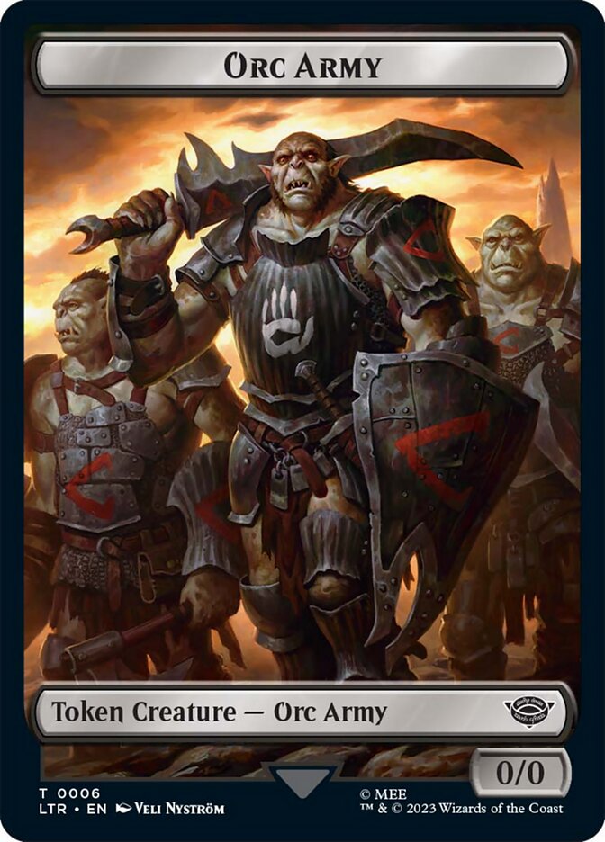 Orc Army Token (06) [The Lord of the Rings: Tales of Middle-Earth Tokens] | Golgari Games