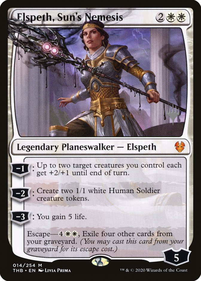 Elspeth, Sun's Nemesis (Promo Pack) [Theros Beyond Death Promos] | Golgari Games