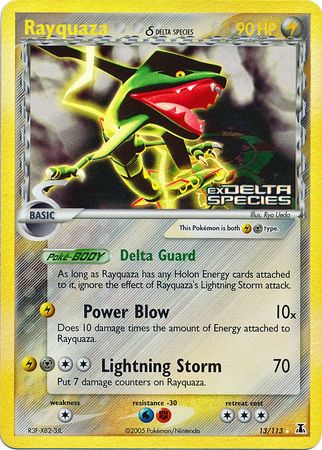 Rayquaza (13/113) (Delta Species) (Stamped) [EX: Delta Species] | Golgari Games