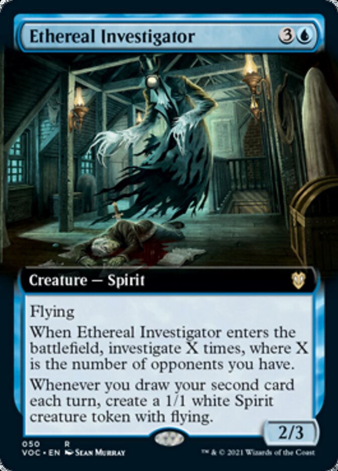 Ethereal Investigator (Extended Art) [Innistrad: Crimson Vow Commander] | Golgari Games