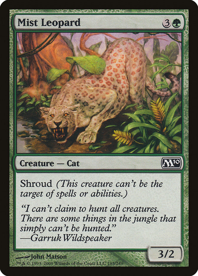 Mist Leopard [Magic 2010] | Golgari Games