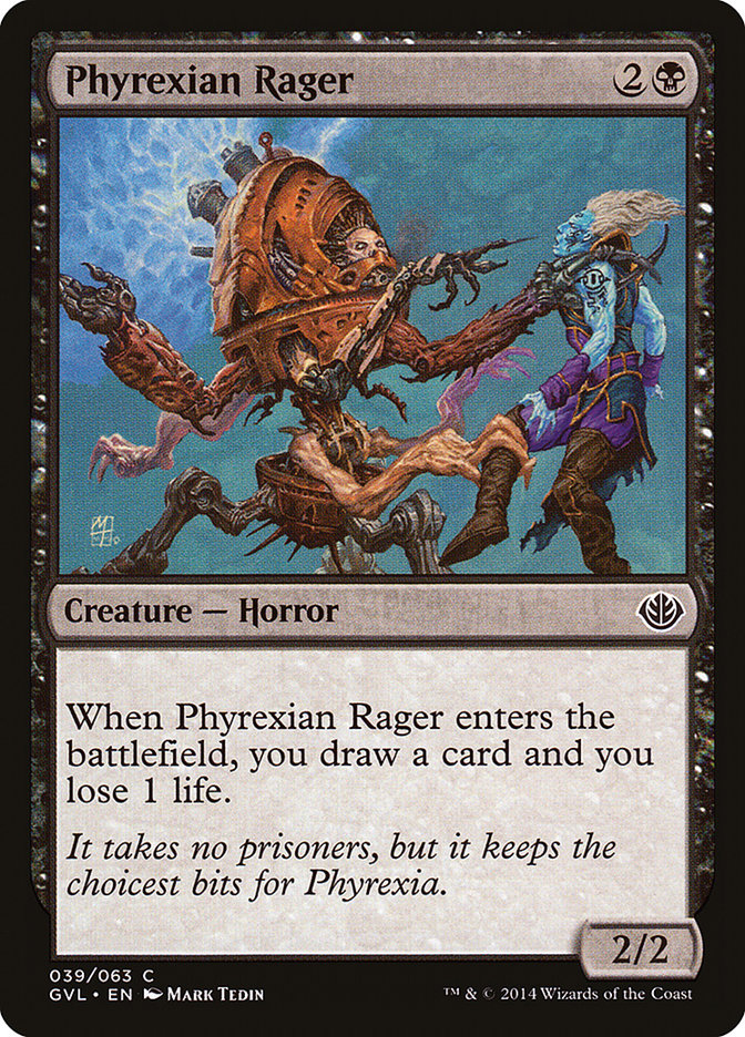 Phyrexian Rager (Garruk vs. Liliana) [Duel Decks Anthology] | Golgari Games