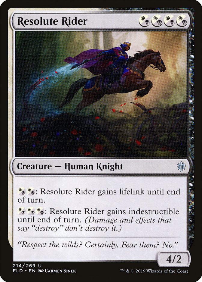 Resolute Rider [Throne of Eldraine] | Local Legends