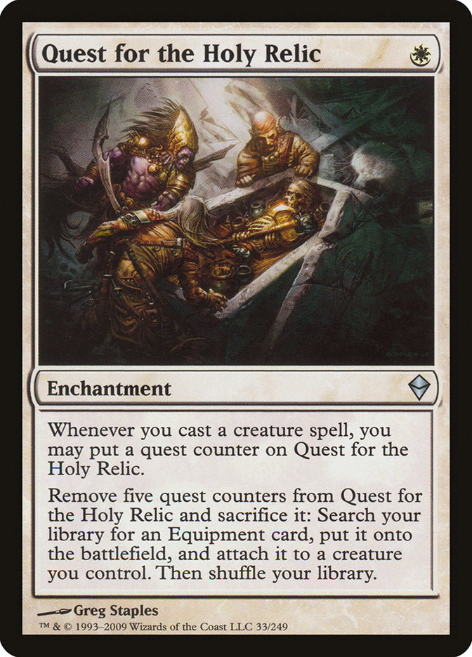 Quest for the Holy Relic [Zendikar] | Golgari Games