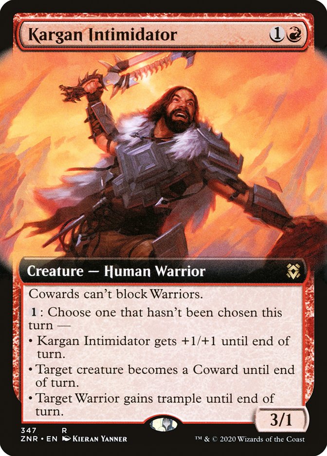 Kargan Intimidator (Extended Art) [Zendikar Rising] | Local Legends