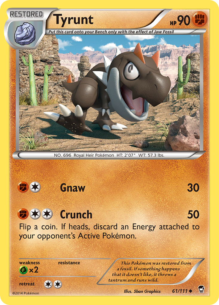 Tyrunt (61/111) [XY: Furious Fists] | Golgari Games