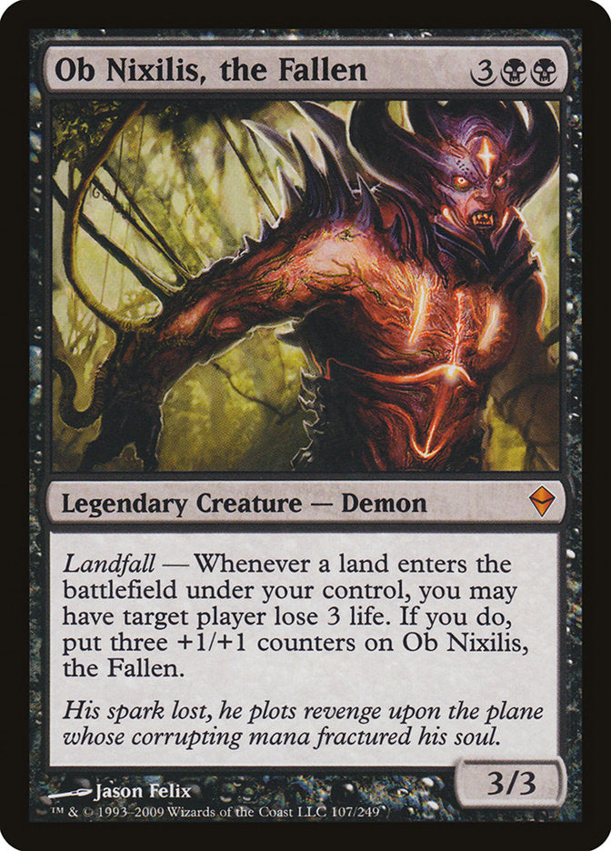 Ob Nixilis, the Fallen [Zendikar] | Golgari Games