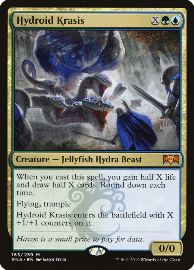 Hydroid Krasis (Promo Pack) [Ravnica Allegiance Promos] | Golgari Games