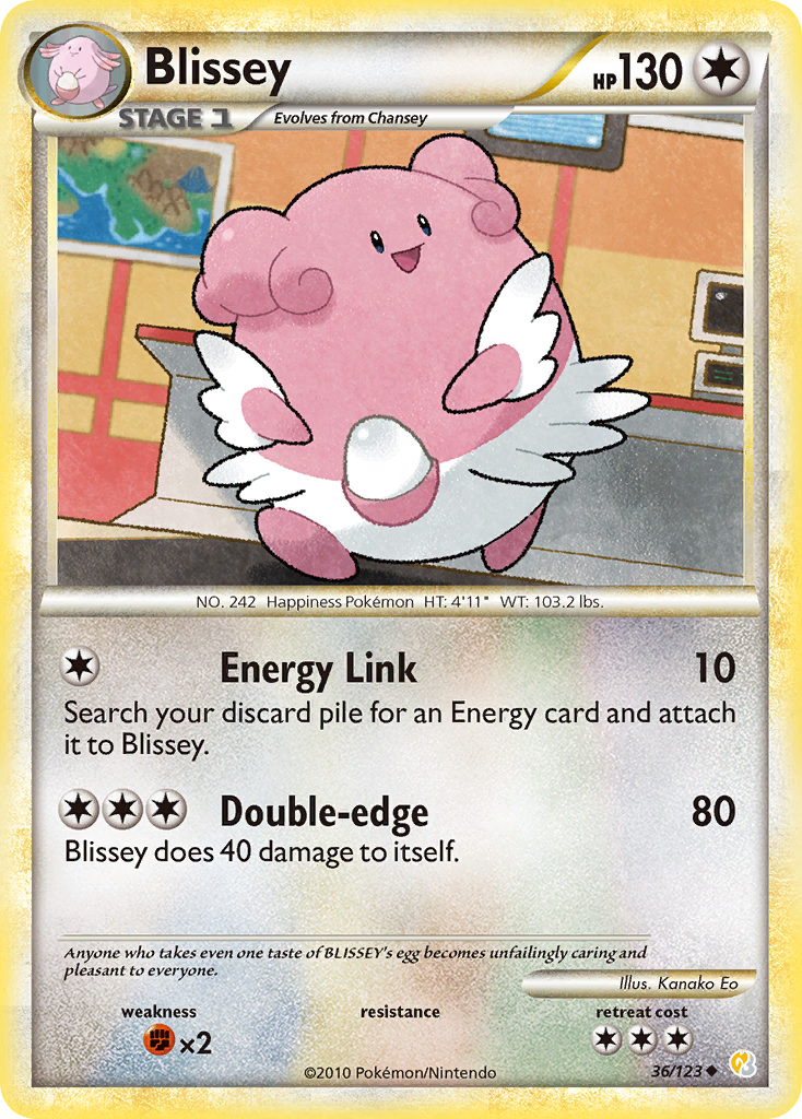 Blissey (36/123) [HeartGold & SoulSilver: Base Set] | Golgari Games