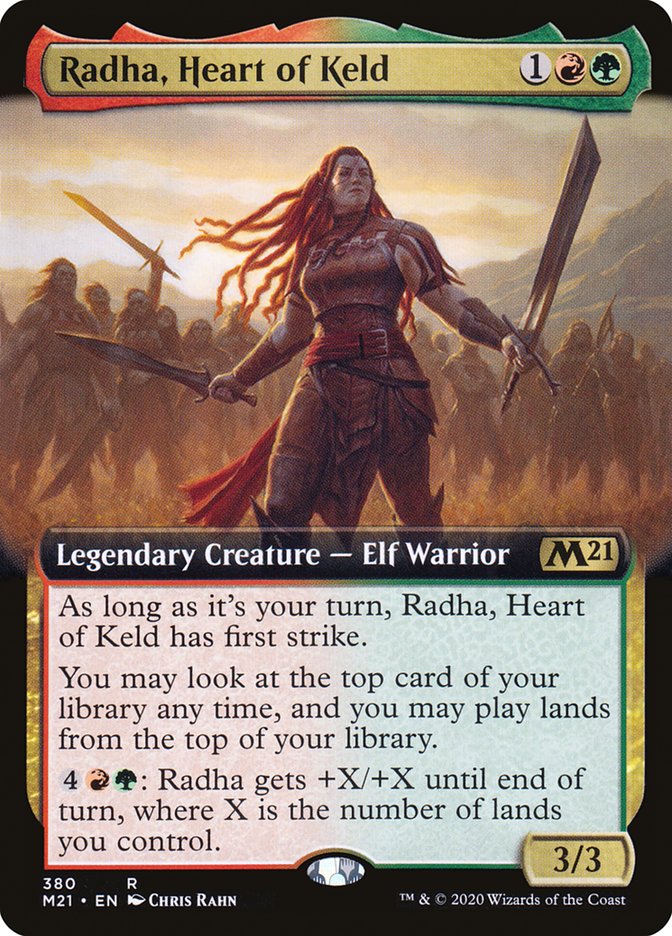 Radha, Heart of Keld (Extended Art) [Core Set 2021] | Local Legends