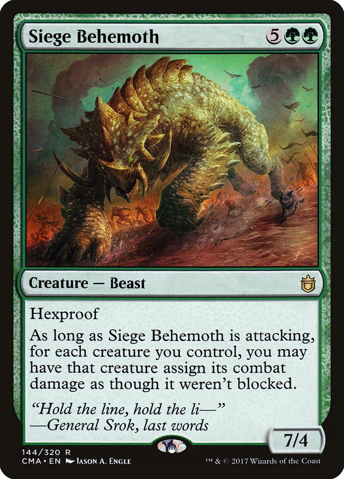 Siege Behemoth [Commander Anthology] | Golgari Games