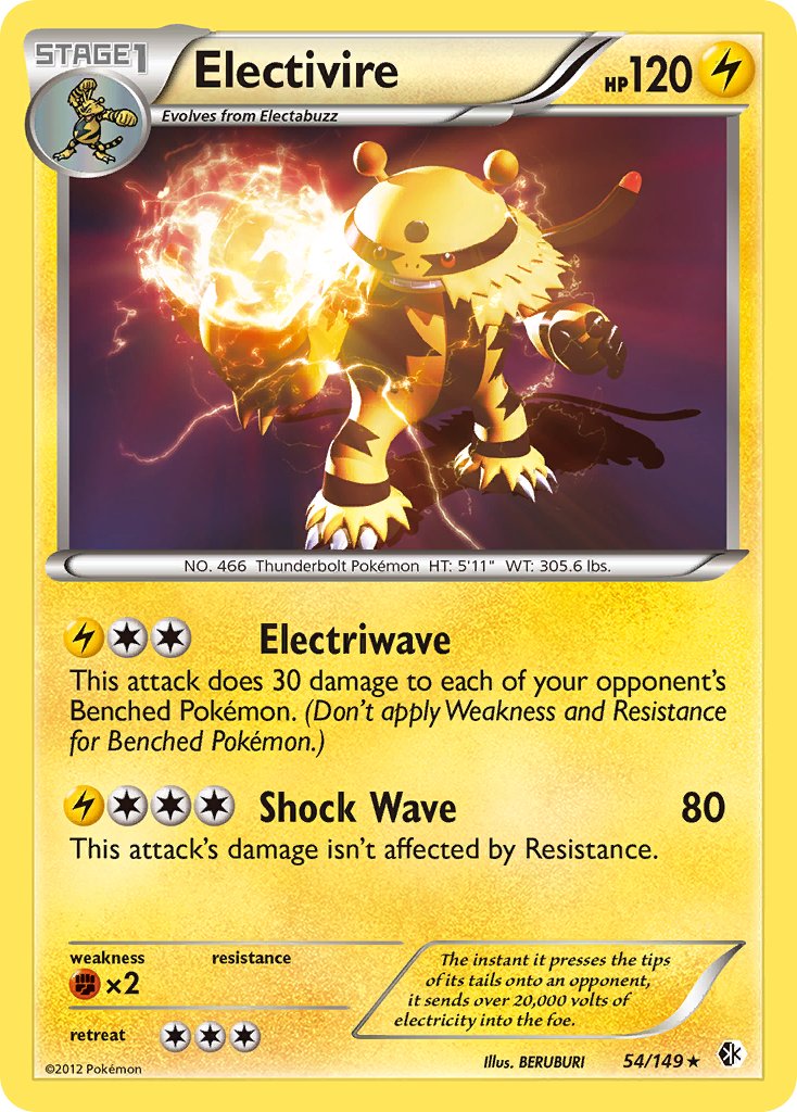 Electivire (54/149) (Cosmos Holo) (Blister Exclusive) [Black & White: Boundaries Crossed] | Golgari Games