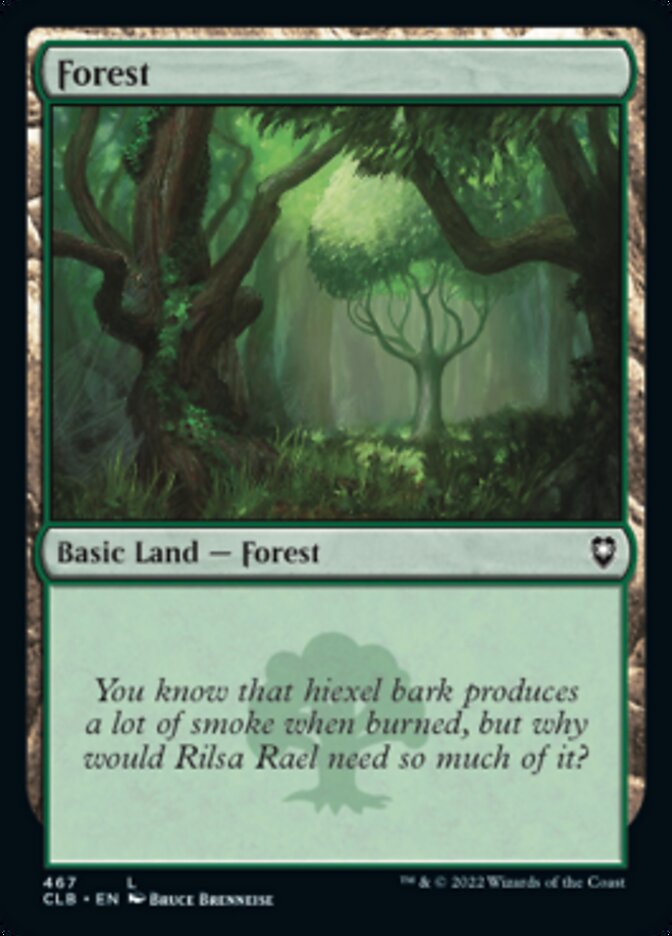 Forest (467) [Commander Legends: Battle for Baldur's Gate] | Golgari Games