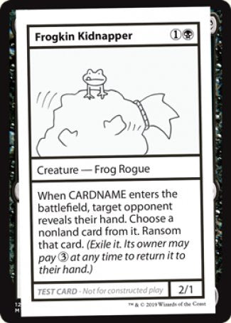 Frogkin Kidnapper (2021 Edition) [Mystery Booster Playtest Cards] | Golgari Games