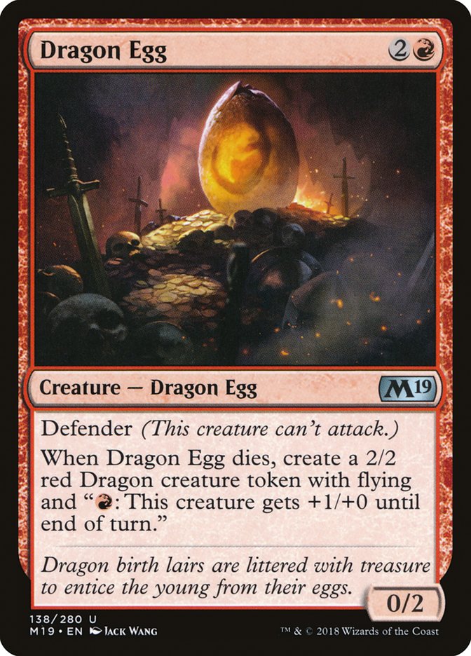 Dragon Egg [Core Set 2019] | Local Legends