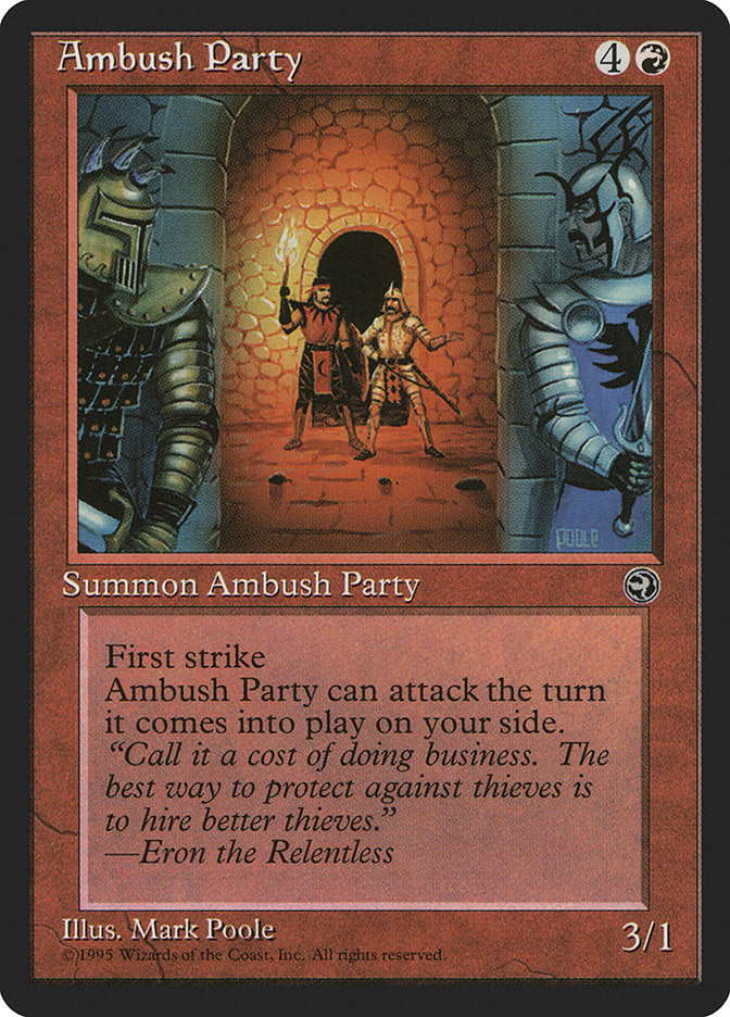 Ambush Party (Eron Flavor Text) [Homelands] | Golgari Games