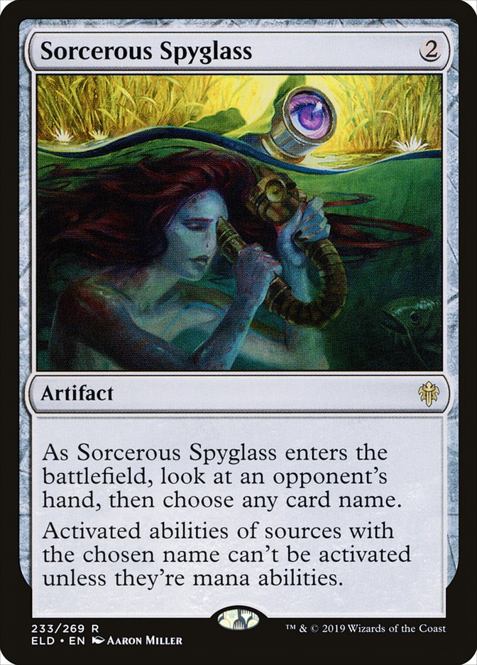 Sorcerous Spyglass [Throne of Eldraine] | Golgari Games