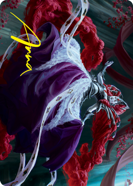 Olivia, Crimson Bride Art Card (Gold-Stamped Signature) [Innistrad: Crimson Vow Art Series] | Local Legends