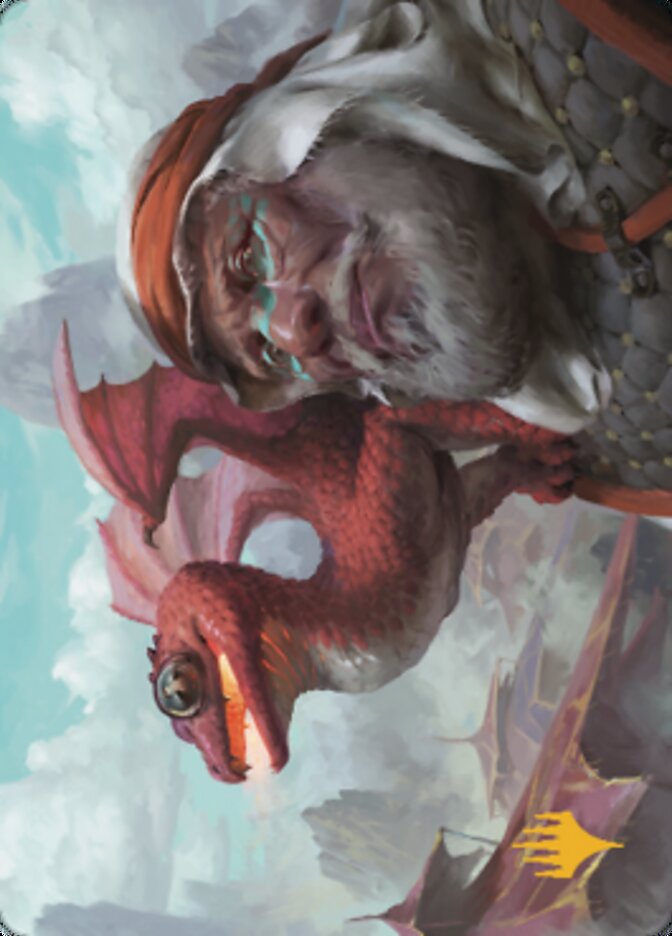 Dragon Whelp Art Card (Gold-Stamped Signature) [Dominaria United Art Series] | Local Legends