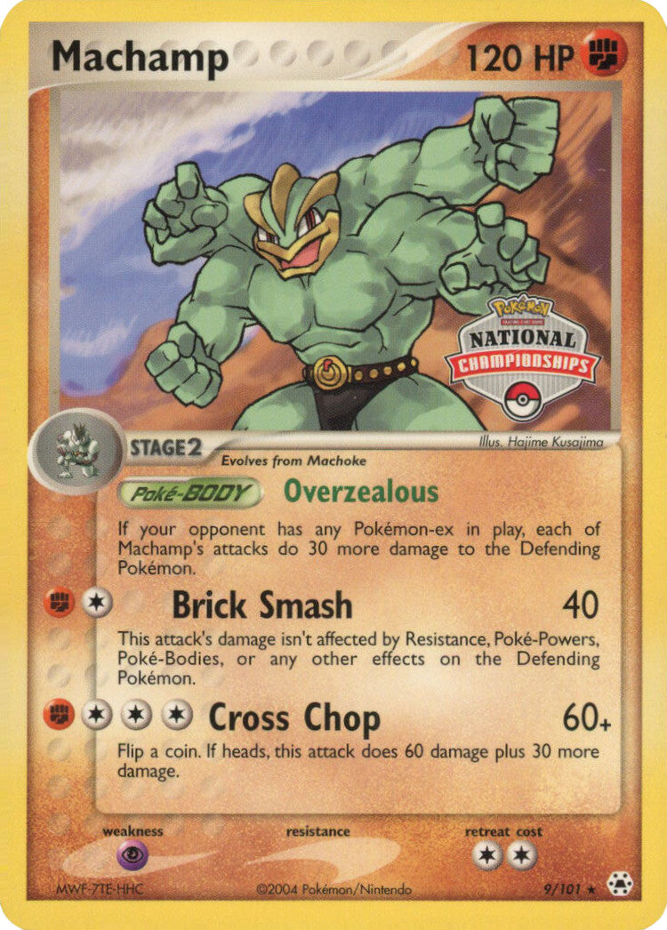 Machamp (9/101) (National Championships Promo) [EX: Hidden Legends] | Golgari Games