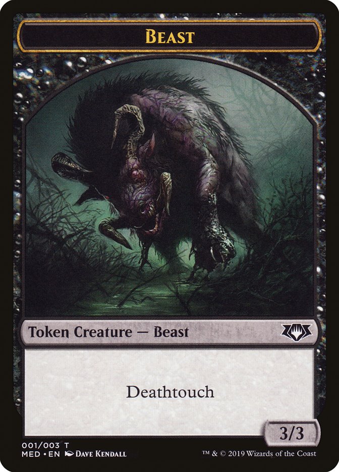 Beast Token [Mythic Edition Tokens] | Golgari Games