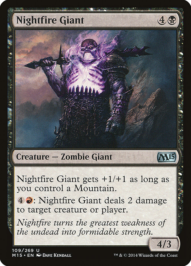 Nightfire Giant [Magic 2015] | Golgari Games