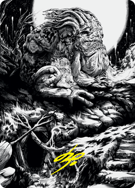 Grolnok, the Omnivore Art Card (Gold-Stamped Signature) [Innistrad: Crimson Vow Art Series] | Local Legends