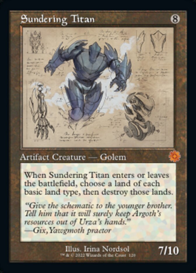 Sundering Titan (Retro Schematic) [The Brothers' War Retro Artifacts] | Local Legends