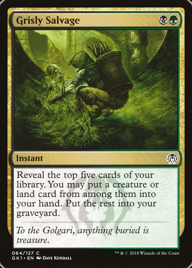 Grisly Salvage [Guilds of Ravnica Guild Kit] | Golgari Games