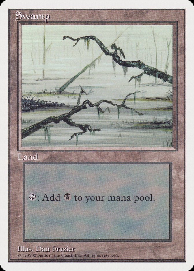 Swamp (Gray Water, Light Fog) [Rivals Quick Start Set] | Golgari Games