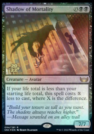 Shadow of Mortality [Streets of New Capenna Prerelease Promos] | Local Legends
