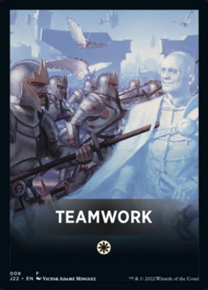 Teamwork Theme Card [Jumpstart 2022 Front Cards] | Golgari Games