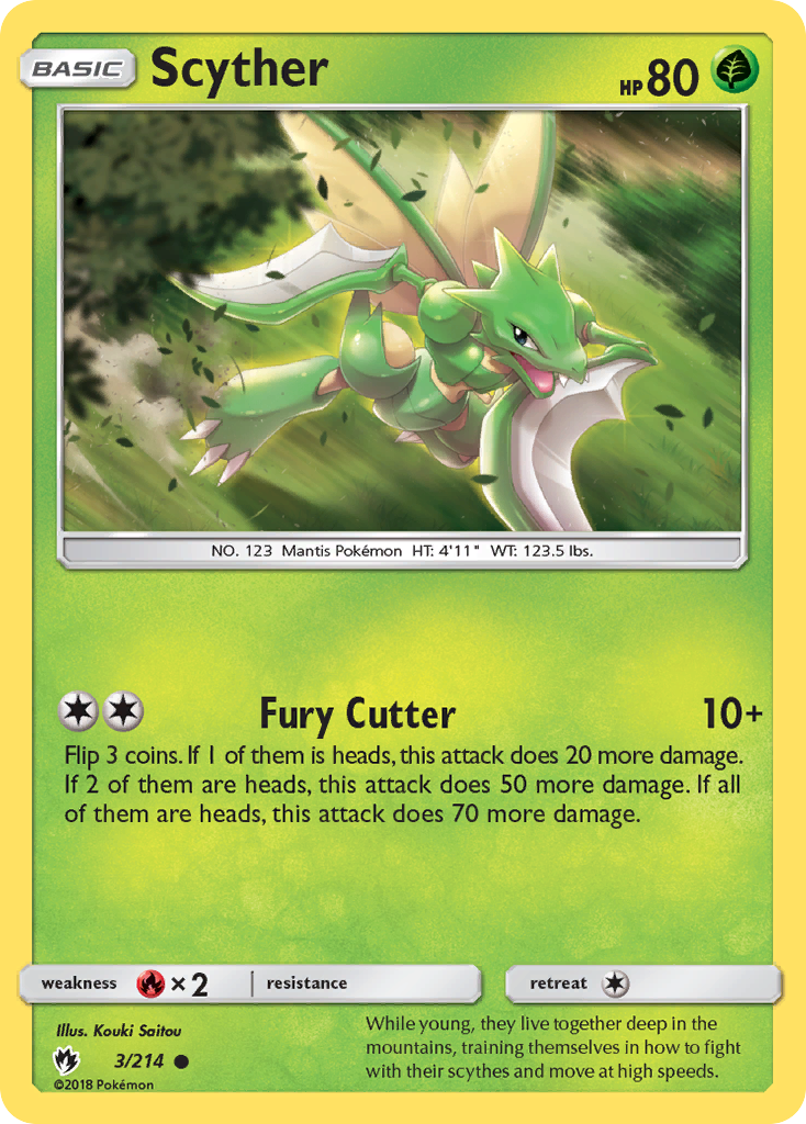 Scyther (3/214) [Sun & Moon: Lost Thunder] | Local Legends