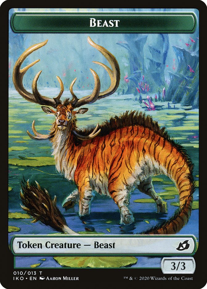 Beast Token [Ikoria: Lair of Behemoths Tokens] | Golgari Games