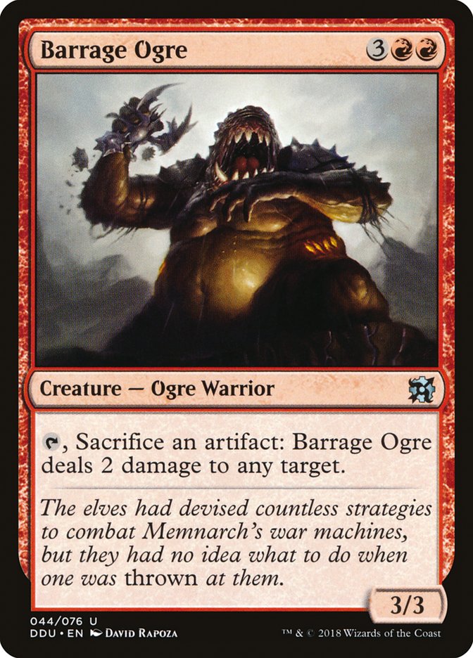 Barrage Ogre [Duel Decks: Elves vs. Inventors] | Golgari Games